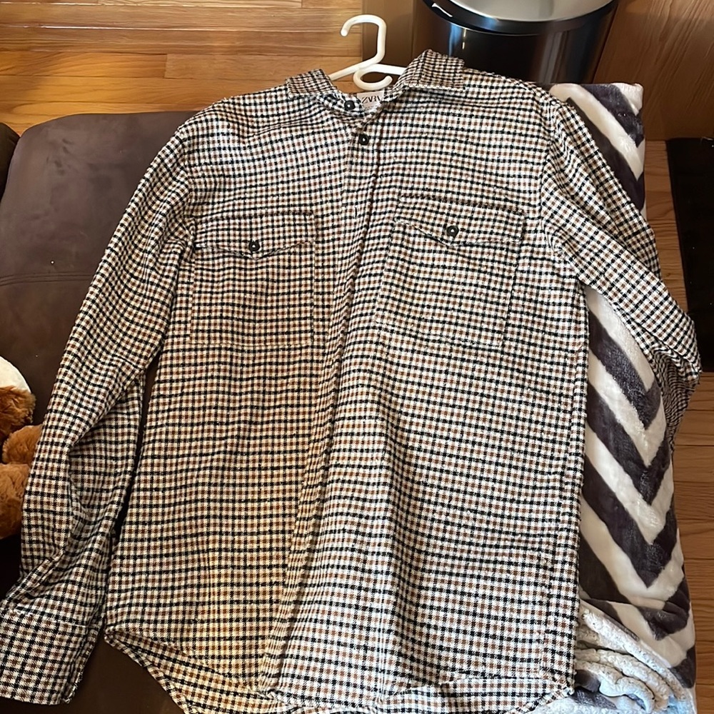 Zara button down overshirt
